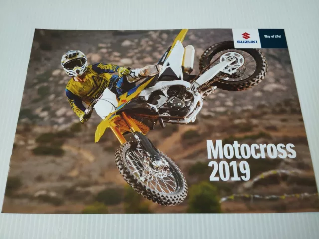 Suzuki RM-Z et DR-Z Gamme 2019 Prospectus Catalogue Brochure Moto