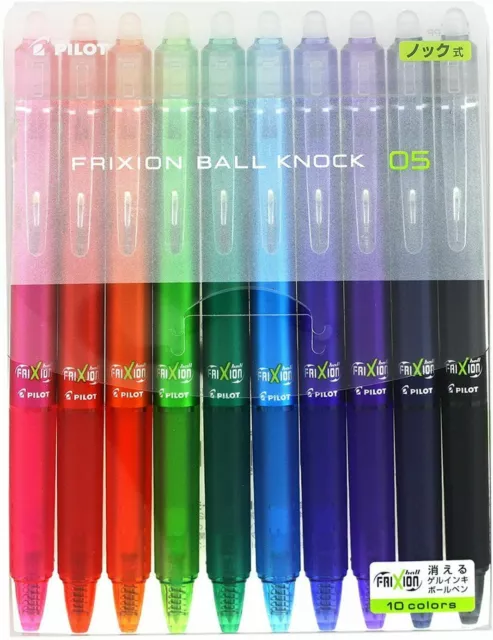 Pilot 5pk FriXion Synergy Clicker Erasable Gel Pens Extra Fine Point 0.5mm  Black Ink