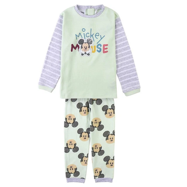 Pigiama Per bambini Mickey Mouse Grigio Verde Taglia:Taglia - 24 Mesi