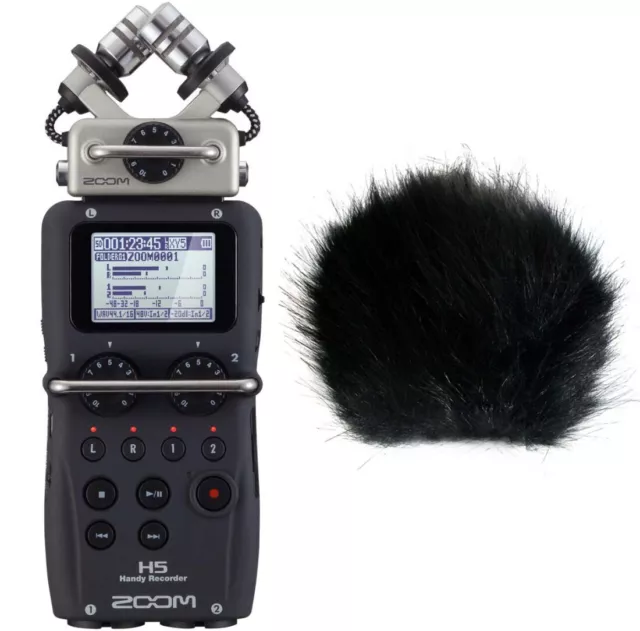 Zoom H5 Handy Recorder + keepdrum Windschutz