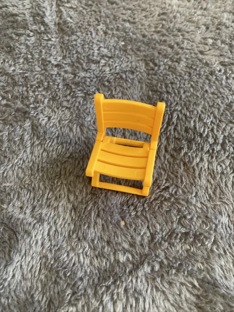 Chaise Pliante PLAYMOBIL Jaune - Accessoire Maison, Camping, Ferme - Pour Figurines