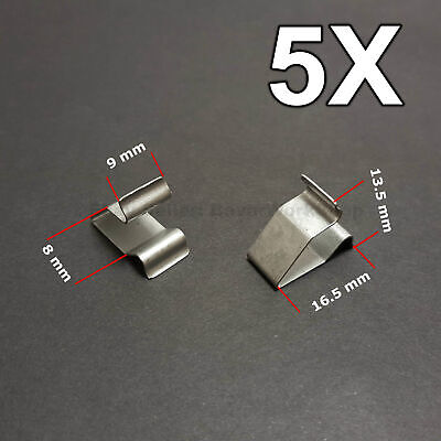 5X Sheet metal Clamp, metal retaining clips, plug-in clips for Audi, VW, Skoda