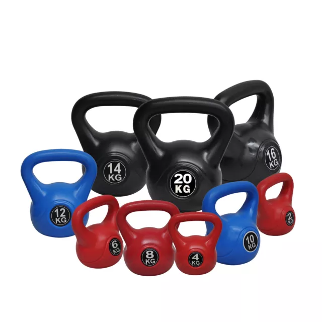 24kg Kettlebell Weight Set - Kettle Bell 4 Home Gym Cross Fit Strength Training