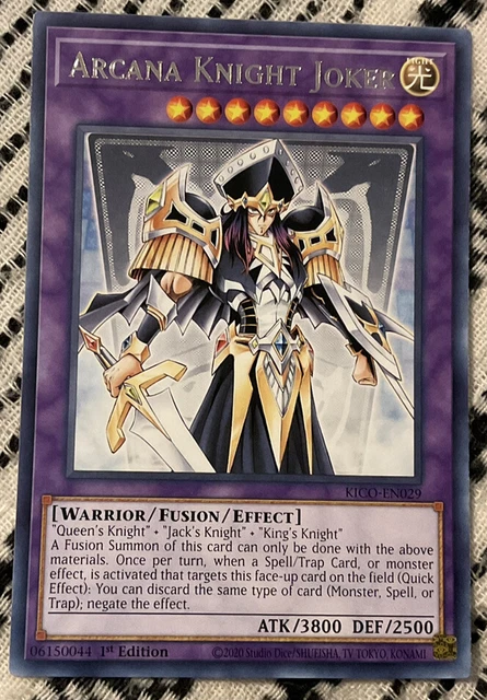 Yugioh! Arcana Knight Joker - KICO-EN029 - Rare - 1st Edition Near Mint, English