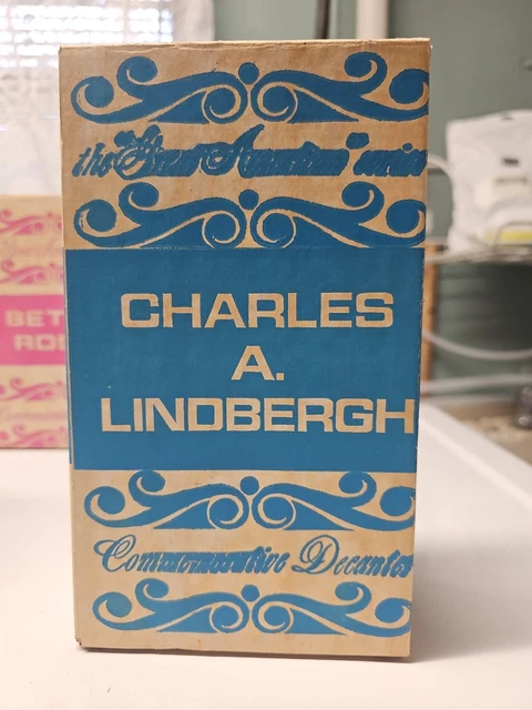Charles A. Lindbergh COMMEMORATIVE DECANTER BY WHEATON GLASS