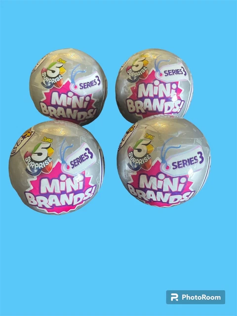 Zuru 5 Surprise MINI BRANDS Series 3 Collectible Ball Mini Figures Lot of 4