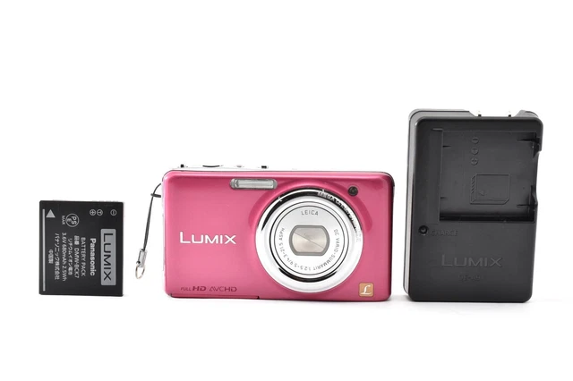 PANASONIC LUMIX DMC-FX77 Pink Digital Camera with Charger Tested
