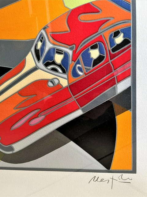 SERIGRAFIA A COLORI obelisco numerata firmata a mano Franco Angeli italian art EUR 300,00 - IT