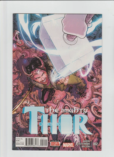 THE MIGHTY THOR #2 (2016) Jane Foster War Witches (First appearance) LOKI VF+