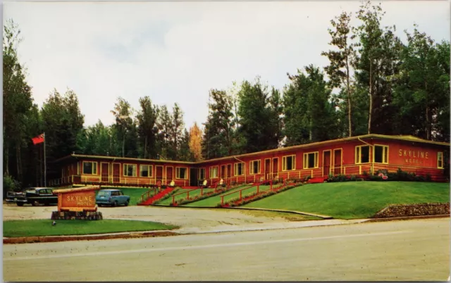 Skyline Motel Waskesiu Prince Albert National Park Saskatchewan SK Postcard H40