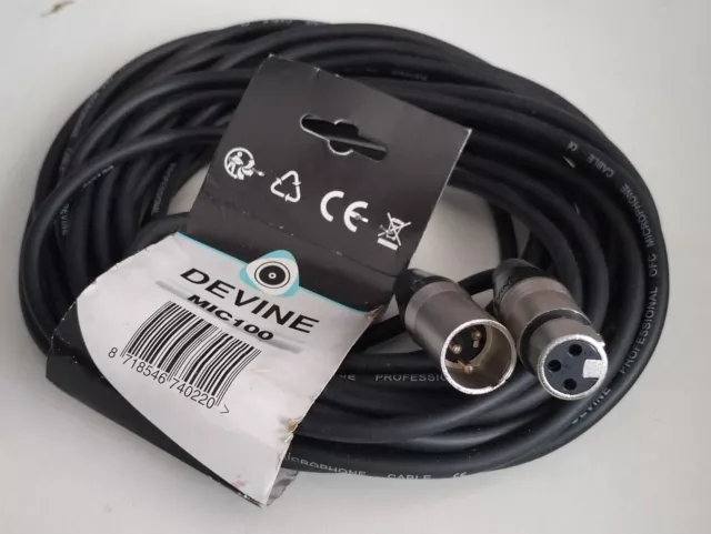 Devine Cable MIC 100 XLR Male - XLR Femelle Microphone / DMX cable 10m