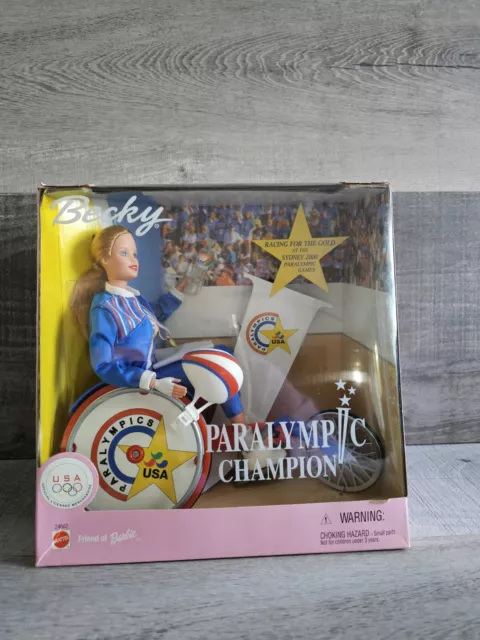 Vintage Becky Paralympic Champion 1999 Barbie Doll NRFB #24662 New