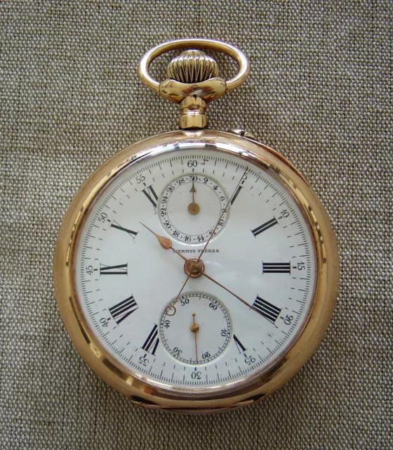 MERMOD FRÈRES - Chronometer -  14 Karat Gold - Schweiz - um 1900 - Perfekt !