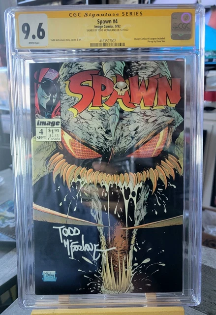 SPAWN 4 - CGC 9.6 SS Todd McFarlane - Image Comics 1992