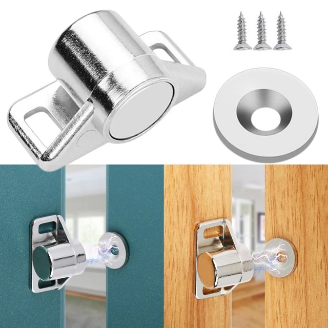 Tapón magnético para puerta de muebles de bronce para puerta de gabinete pestillo para gabinete capturas