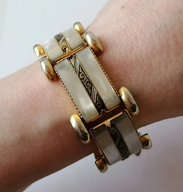 Manfnee 8mm Bracciale a polsino Acciaio inossidabile Zirconi