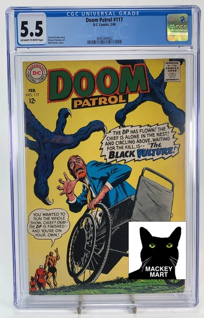Doom Patrol #117 Dc 1968 Cgc 5.5