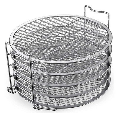 impilabile in acciaio inox per friggitrice ad aria Supporto per disidratatore per forno Odoukey 