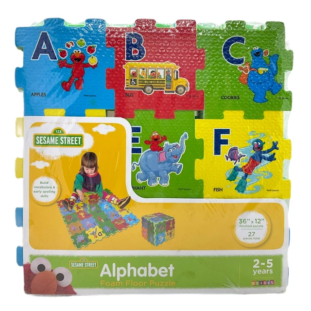 SESAME STREET ALPHABET Foam Floor Puzzle $17.90 - PicClick