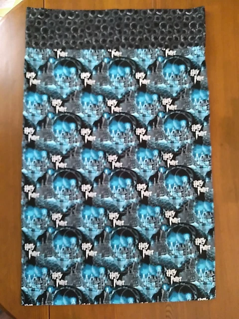 Harry Potter Standard Pillow Case Homemade Blue White Crest 31x20"
