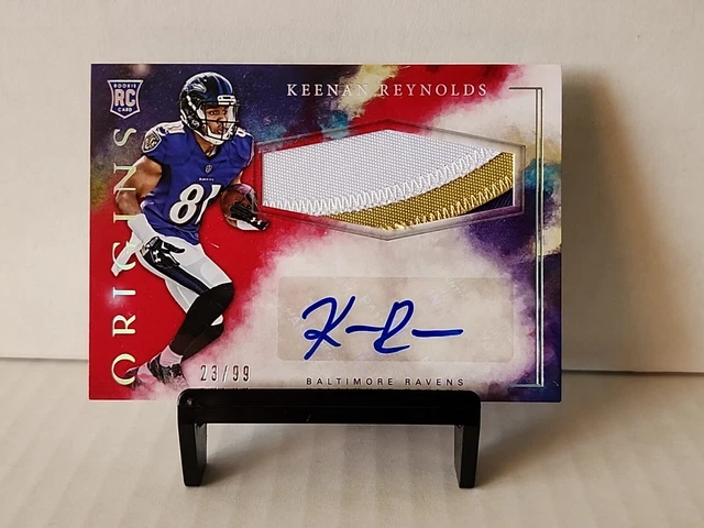 2016 Panini Origins Keenan Reynolds #RJPA RPA Jumbo Patch Auto RC RED #'d /99