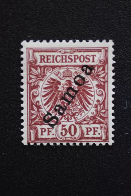 DEUTSCHE KOLONIEN SAMOA "KRONE ADLER" 50 Pf MI Nr. 6 UNGEBRAUCHT FALZ