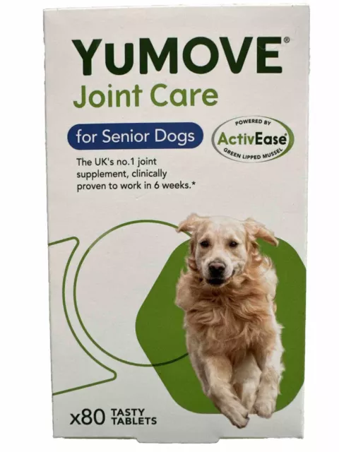 Lintbells Yumove Senior Dog Joint Supplement for Older Stiff Dogs - Pack of 80