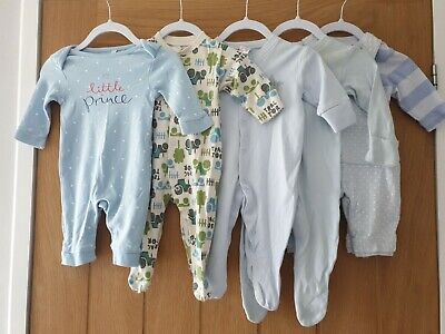 NEXT 0-3 Baby Boy Bundle BLUEZOO TU Pigiama Outfit Set Babygrow