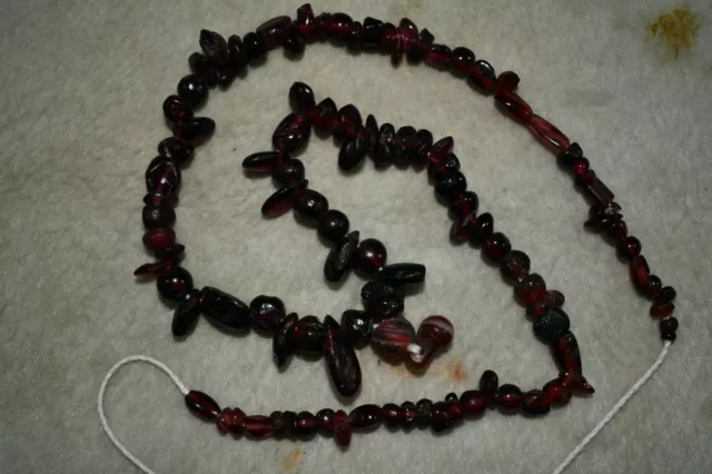 Authentic Ancient Roman Period Garnet Stone Beads Necklace C. 200 BC - 500 AD 3