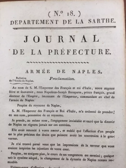 Army of Naples 1806 Joseph Napoleon takes possession of the Kingdom of Naples