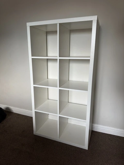 IKEA KALLAX / EXPEDITE White Shelving Unit 8 Shelves 77x39x147cm EUR 50 ...