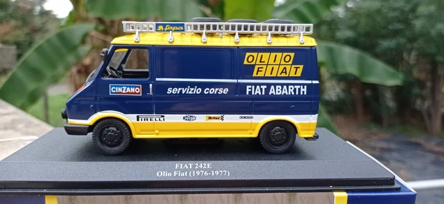 Modèle Réduit Fiat 242 Assistance Rallye FSO Team (Altaya) 1/43 - Occasion, Fourgon Blanc