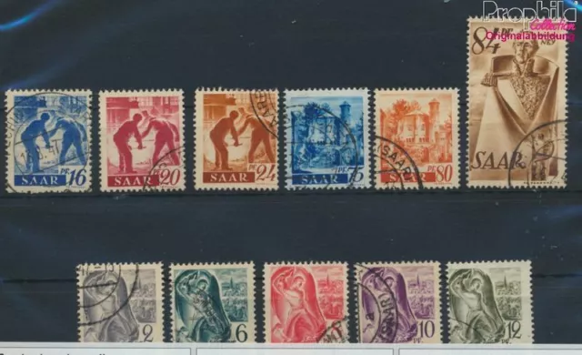 Briefmarken Saarland 1947 Mi 206,208-214,222-224 gestempelt(9487059