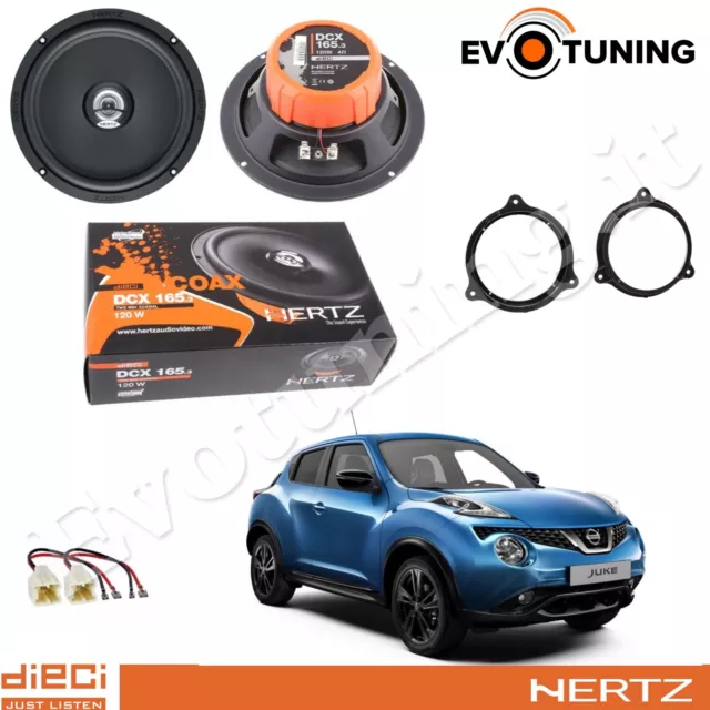 2 Casse Altoparlanti Hertz DCX 165.3 Coassiali 2Vie per Nissan Juke dal 2010-23