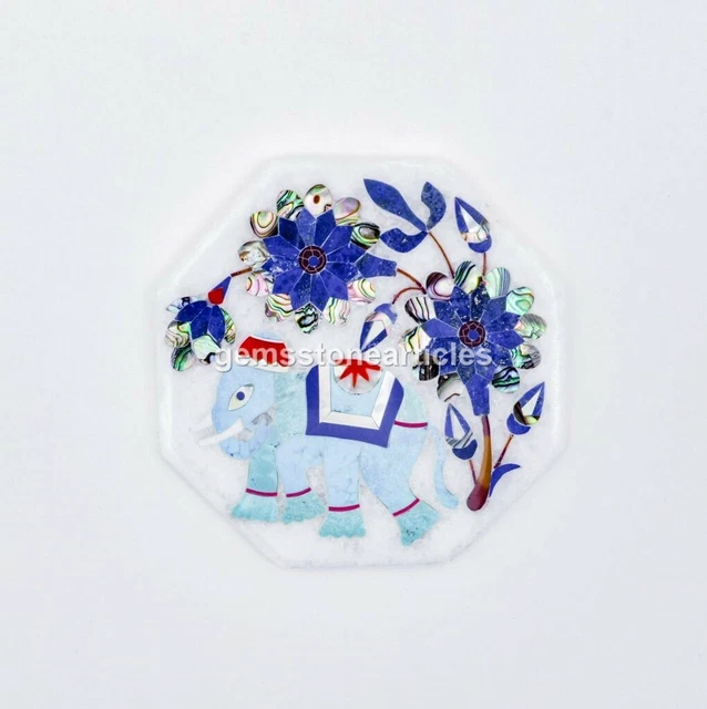 Decorazione Murale Artigianale Indiana Con Elefante Colorato, Anello Appeso 46cm, Per Diwali, Natale E Feste