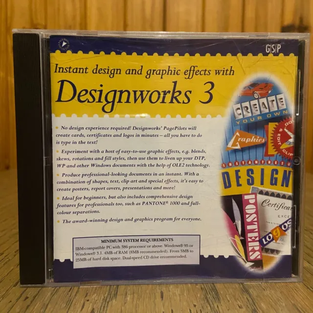 Designworks 3 PC CDROM GSP 1995