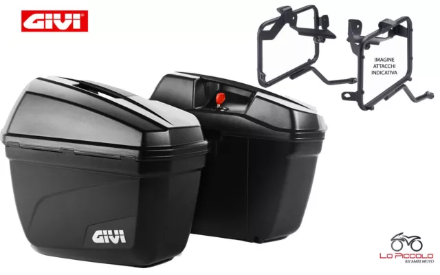 Givi Valigie Laterali Monokey E22 + Attacchi Pl4115 Kawasaki Vulcan 650 2015