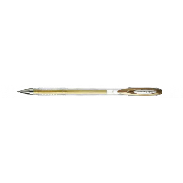 Stylo encre gel or pointe moyenne 0,7mm UniBall Signo