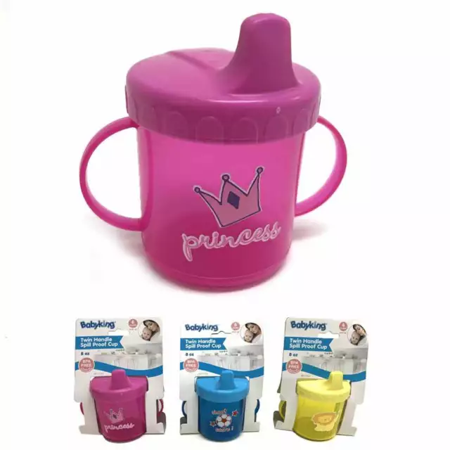 Double Poignée Chute Preuve Bébé Tasse Sippy Sans Bpa 237ml 6m +