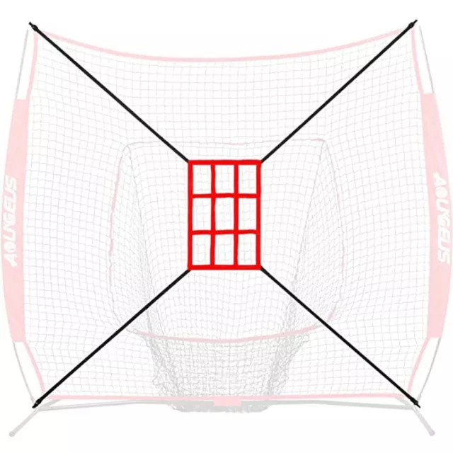 Tee Accuracy Hitting Pitching Net Baseball Practice Strike Zone Practice Net