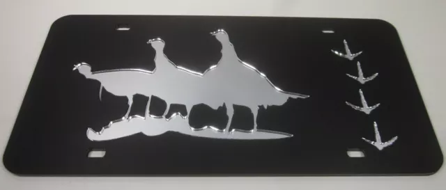 Trophy WILD Turkey Tracks Custom made Mirrored Acrylic laser cut license plate