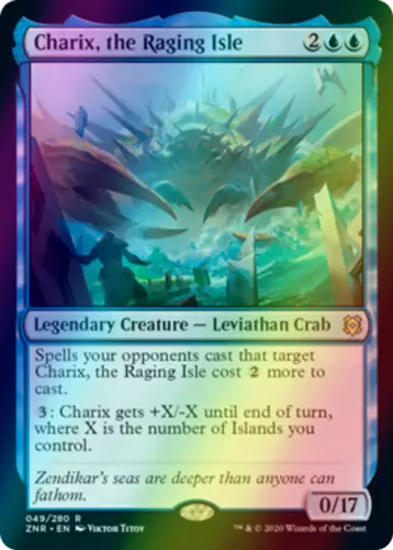 mtg magic charix, the raging isle FOIL ENGLISH FRENCH l'ile enragée 3 available