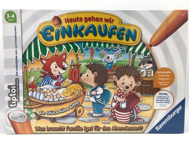 Ravensburger® tiptoi | Heute gehen wir Einkaufen | Erweiterung Lernspiel 3-4 J.