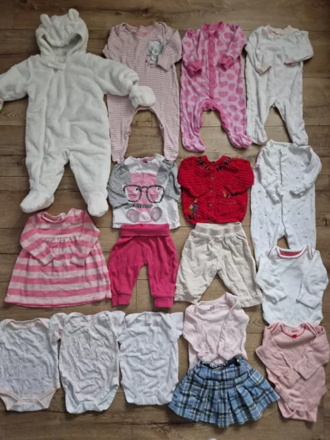 Baby Girl Clothes Bundle 3-6 Months Outfits Next TU 17 Items