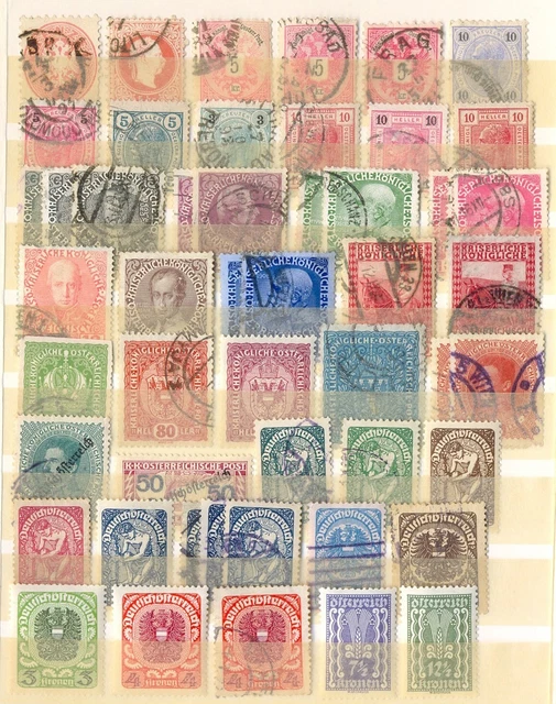 Restsammlung Österreich, Kaiserreich bis Zweite Republik