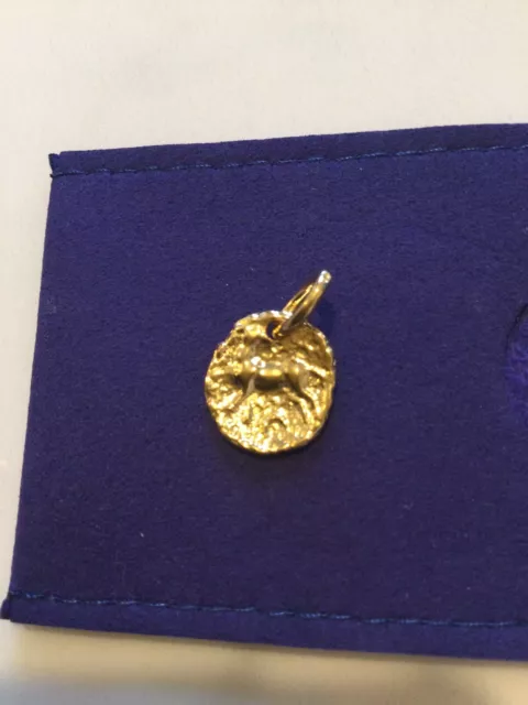 Monica’s Vinader Gold Vermeil Siren Small Coin Pendant Charm BNIB