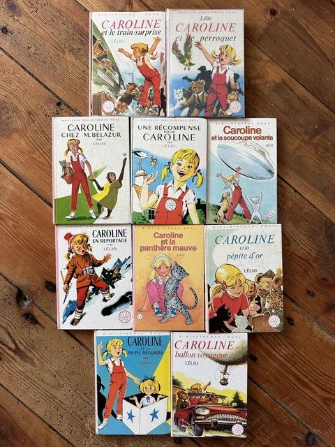 Livre Caroline Et La Soucoupe Volante – Bibliothèque Rose Hachette 1985 – Enfant 9-12 Ans