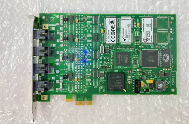 Dialogic Corp Voice Card 885E-DIVAA Diva Analog-8 PCIE  50-0425-03D