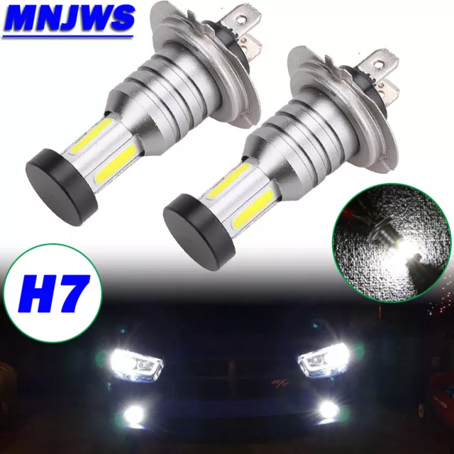 Pair H7 LED Car Headlight Light Bulbs Beam Kit 6500K For Mercedes CLK SLK S M GL