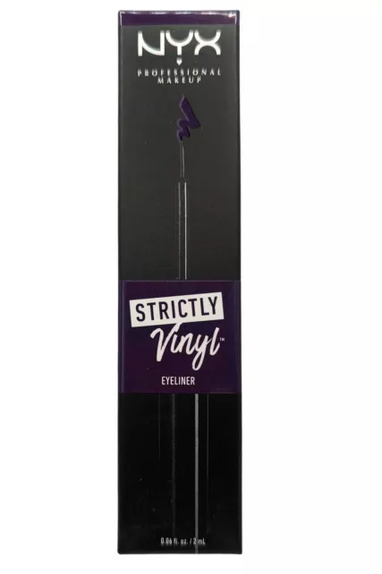 NYX Strictly Vinyl Liquid Eyeliner Chrone 03 Eyes